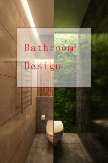 【3ds Max】Bathroom Design