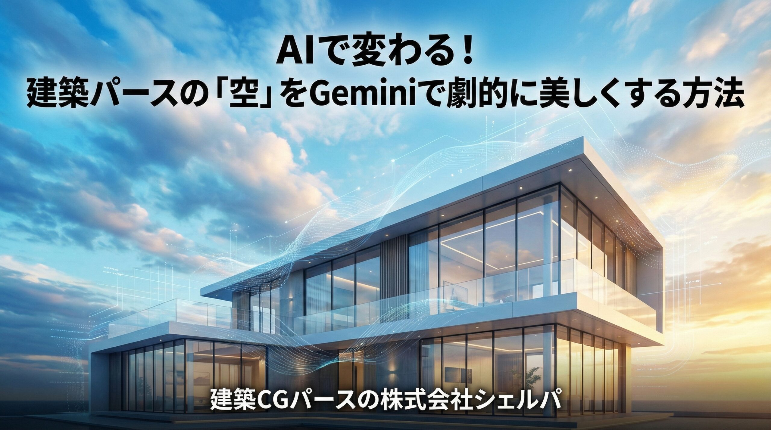 AIで変わる！建築パースの「空」をGeminiで劇的に美しくする方法