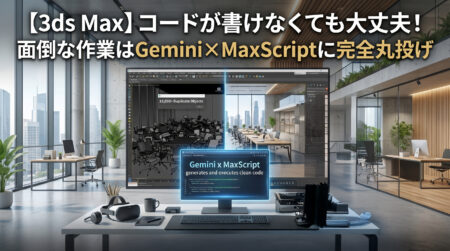 【3ds Max】コードが書けなくても大丈夫！面倒な作業はGemini×MaxScriptに完全丸投げ